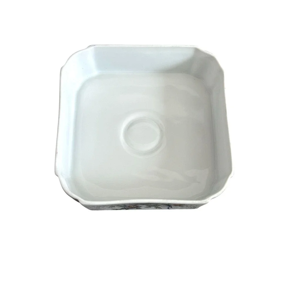 Limoges France Birds Of Paradise Trinket Box‎ Vanity Dresser Porcelain Square